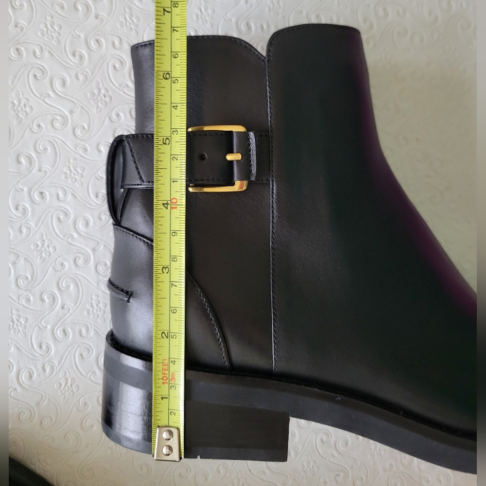 Cole Haan Black Hampshire Leather Ankle Boots women's sz 7.5 - Picture 4 of 12